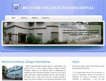 Tablet Screenshot of belvoircollege.lk